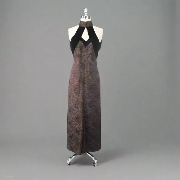 strapless open back dress Luxe Copper Brown Sequins Work Party Wear Gown For Girls – Lagorii Kids